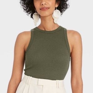 72 A New Day Dark Green Tank Top